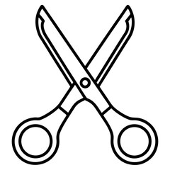 Trauma Shears Vector line art vector