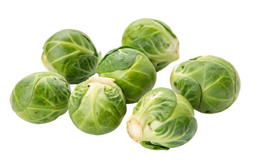 Fototapeta premium Fresh brussel sprouts image for healthy eating recipes and nutrition information for cooking vegetable dishes
