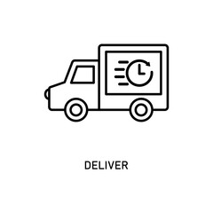 Icon a deliver, isolated against a clean background.