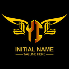 YI Golden Wing Emblem Logo
