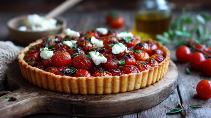 Tarte tomato fine dining French