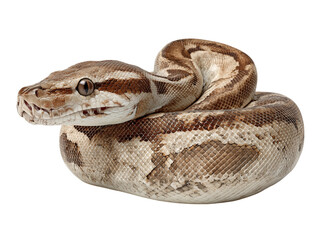Obraz premium A captivating serpent, its scales displaying intricate patterns, coiled gracefully.