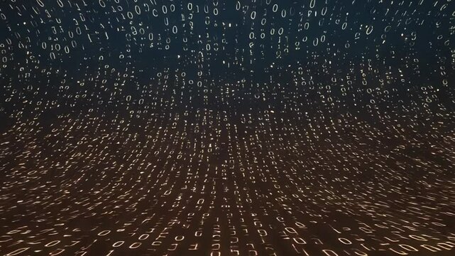 Abstract binary code background
