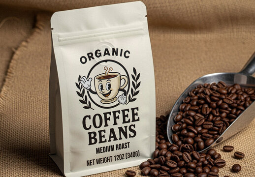 Coffee Pouch Mockup