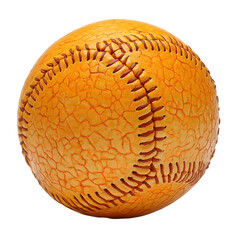 Close-up of a textured orange baseball