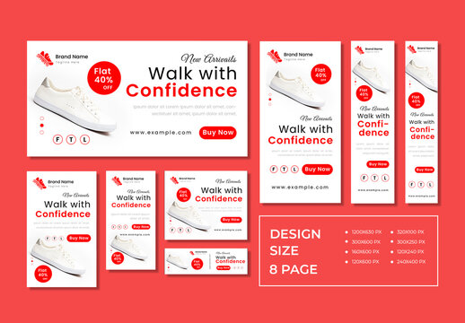 Shoes Sale Post Web Banner Template Design