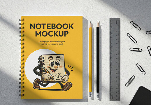 Spiral Notebook Mockup