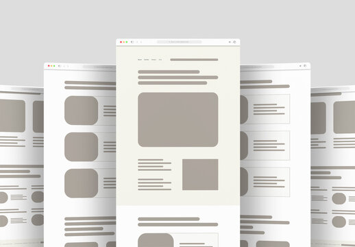 Wireframe Landing Page Design