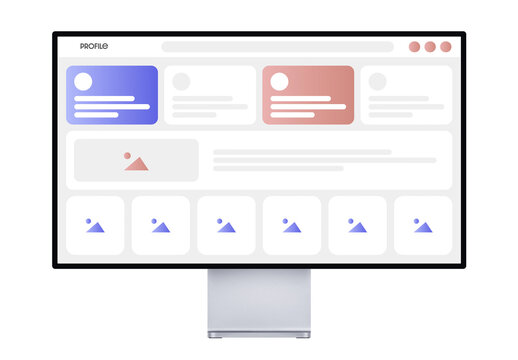 Modern Dashboard Wireframe UI Design Template for Web and App Interface Prototyping and UX Planning