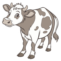 Fototapeta premium cow on the grass
