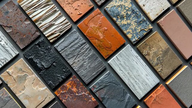 small format ceramic tile samples