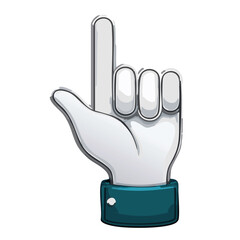 Obraz premium Barred Hand Sign Icon 