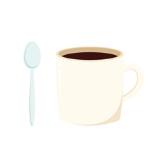 coffee cup vector on white background. wallpaper. logo design.