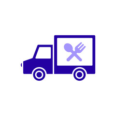 Icon a food delivery, isolated against a clean background.