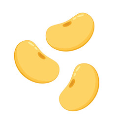 Soybean vector. Soybean on white background. free space for text.