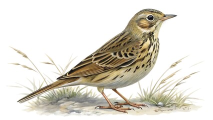 Fototapeta premium sparrow on a white background