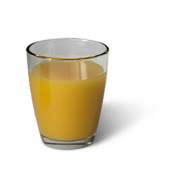 A glass of orange juice, refreshing and vibrant, perfect for breakfast or a healthy snack.