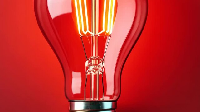 lighted light bulb, symbol of inspiration, new idea, insight and creative thinking. Used in business presentations, startups, educational and motivational materials