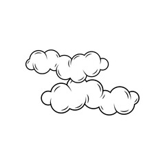 vector illustration of clouds