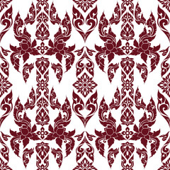 ikat Abstract Ethnic art.Seamless pattern in tribal, folk embroidery, and Mexican style. Aztec geometic  art ornament print. Design for carpet, Vector seamless pattern. Cover,wallpaper, wrapping, fabr
