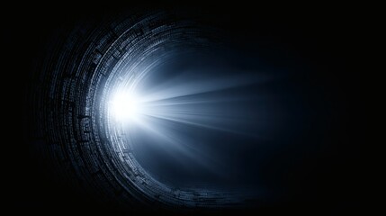 Light Emerging From Dark Tunnel