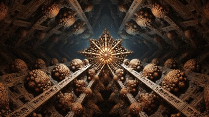 Complex Fractal Star Sphere Structure