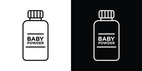 Baby powder icon filled flat sign concept for web design.