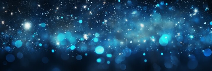 Obraz premium background blue with glitter