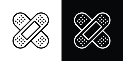 Bandage icon filled flat sign concept for web design.