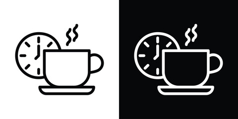 Break icon filled flat sign concept for web design.