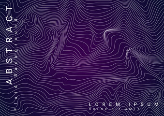Vector background of abstract fluid lines