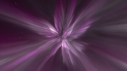 Obraz premium Purple Aurora Effect in Night Sky