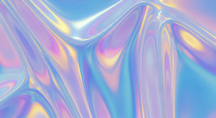 Abstract Wavy Holographic Texture Background Design Illustration