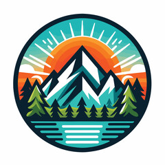 mountain logo image vector template