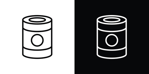 Can food icon filled flat sign concept for web design.