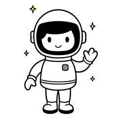 Obraz premium astronaut floating in space