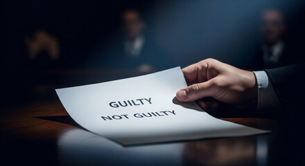 Guilty or Not Guilty Courtroom Scene