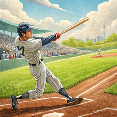 Obraz premium baseball player throwing ball