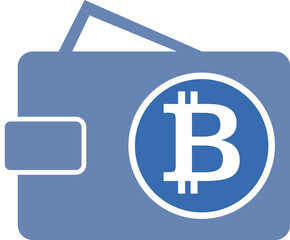 Vector graphic of Bitcoin cryptocurrency symbol