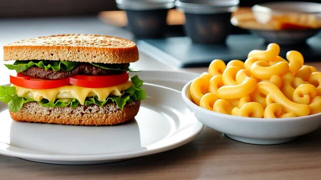 Sandwich mac and cheese
