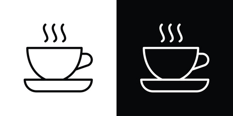 Coffee icon collection. line stroke icon. EPS 10