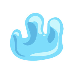 Water drops. drops, waves, tears, spray, nature splashes isolated on white background. Dripping liquid. Water spill. Aqua drop element. Cartoon flat vector illustration