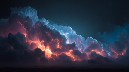 Dramatic Cloud with Lightning