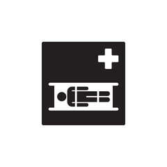 stretcher icon symbol sign vector