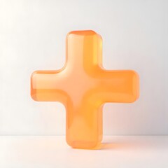 Obraz premium 3d glowing plus sign high resolution picture