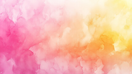 ピンクと黄色の水彩背景
