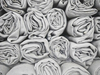 Texture on the pile of fabric