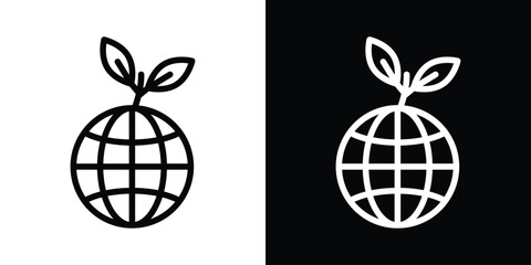 Environment icon filled flat sign concept for web design.