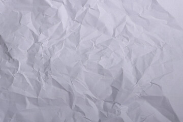 Crumpled White Paper Texture Background