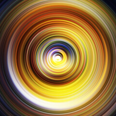 Colorful radial motion effect. Abstract rounded background. Color curves and sphere. Multi color gradient rings and circles wallpaper. Colored texture backdrop and banner.